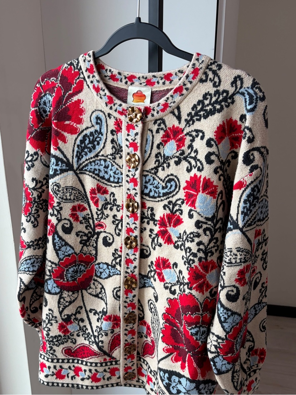 Farm Rio Francesca Sand Knit Cardigan - Picture 4 of 7